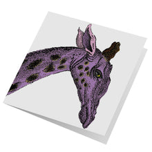Load image into Gallery viewer, A Set of Greeting Cards (African Mammals -Wildebeest, Warthog, Giraffe, Zebra and Wild Dog)