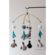 Load image into Gallery viewer, Penguin Party V1.0 - Baby Nursery Mobile