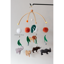 Load image into Gallery viewer, The Big 5 Animals - Baby Nursery Mobile