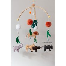 Load image into Gallery viewer, The Big 5 Animals - Baby Nursery Mobile