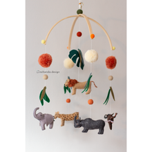 Load image into Gallery viewer, The Big 5 Animals - Baby Nursery Mobile