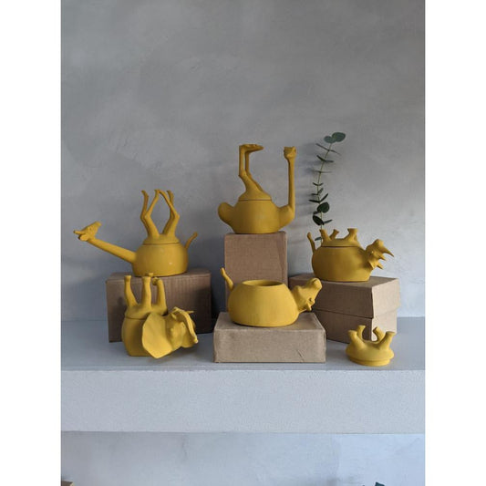 A Set of 5 Upside Down Animals  - Matt Yellow