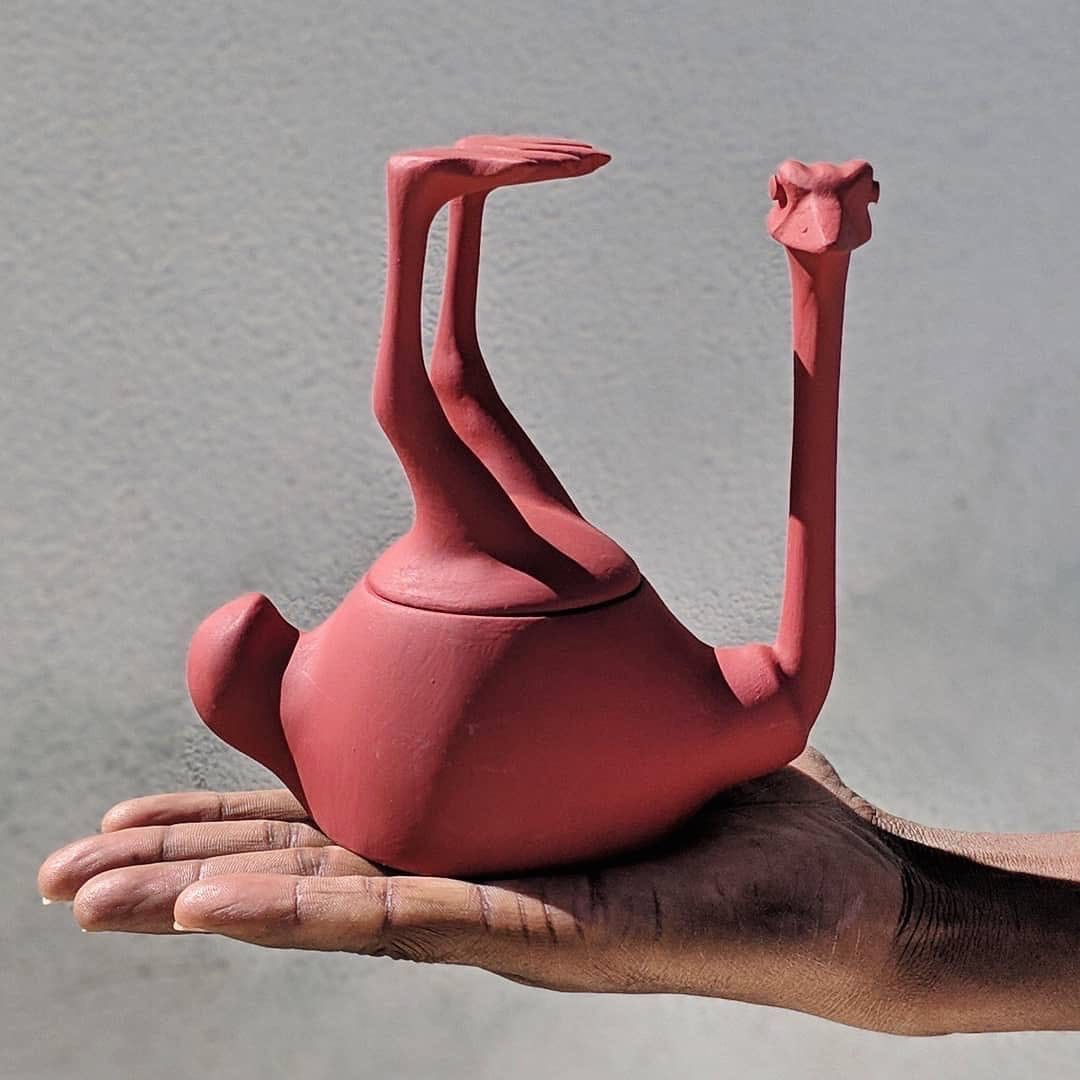 Single Ostrich - Upside Down Jungle Animal
