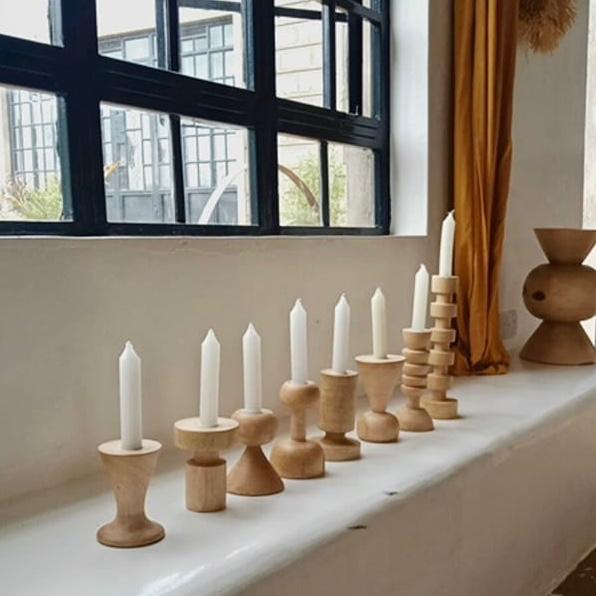 Jameela Candle Holders - Natural
