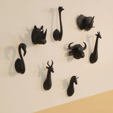 Load image into Gallery viewer, Animal Wall Hooks- Black