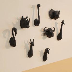 Animal Wall Hooks- Black