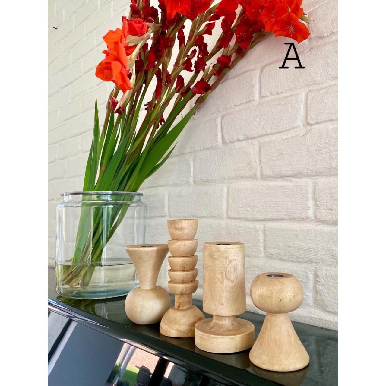 Jameela Candle Holders - Natural